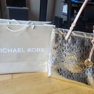 Authentic Michael Kors Gold Bag